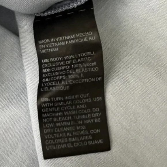 WHBM 3/4-Sleeve Tie-Front Silky-Soft Denim Top S - Picture 6 of 6